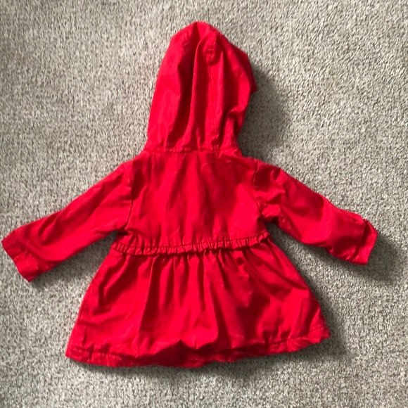 Like New Red Button Front Light Jacket - Picture 4 of 5